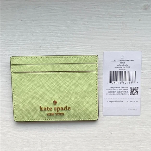 Kate Spade Mint Card Holder - Picture 3 of 3